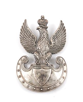 Adlerabzeichen für die polnische Tschapka, Periode Königreich Polen 1815-1831, - Historische Waffen, Uniformen, Militaria