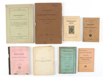 Konvolut von diversen Broschüren und Diernstvorschriften zum Thema k. u. k. Armee und 1. WK, - Armi d'epoca, uniformi e militaria