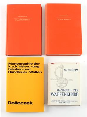 Konvolut Bücher, 4 Stück: - Antique Arms, Uniforms and Militaria