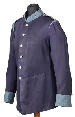 Rock für einen Einjährig Freiwilligen d. k. u. k. Infanterie, (Inf. regiment Nr. 49, St. Pölten), - Armi d'epoca, uniformi e militaria