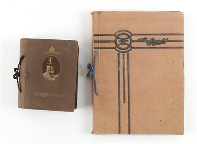 Patriotisches Kriegskartenalbum um 1914, - Armi d'epoca, uniformi e militaria