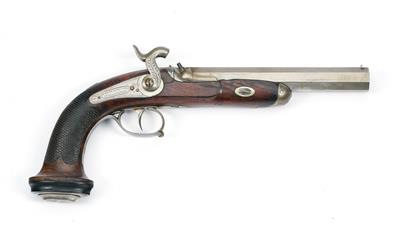 Perkussionspistole, - Antique Arms, Uniforms and Militaria