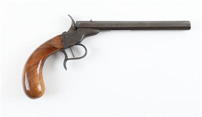 Salonpistole nach dem Patent Flobert vom Jahr 1845, - Historische Waffen, Uniformen, Militaria