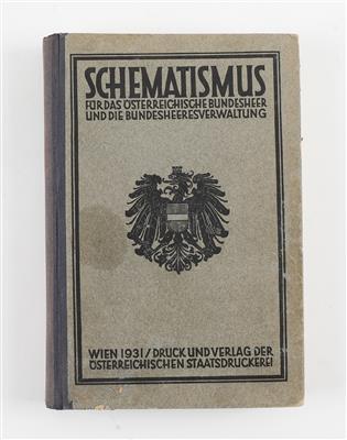 Schematismus für das Österreichische Bundesheer und die Bundesheeresverwaltung, Jahrgang 1931, - Historische Waffen, Uniformen, Militaria