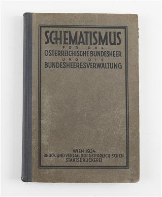 Schematismus für das Österreichische Bundesheer und die Bundesheeresverwaltung, Jahrgang 1934, - Starožitné zbraně
