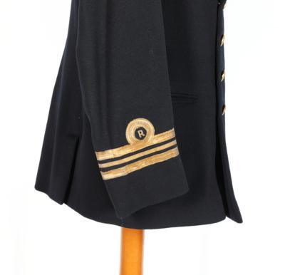 Blaue Bordjacke für einen 'Lieutenant-Commander' des Royal Navy Volunteer Reserve Corps, - Antique Arms, Uniforms & Militaria