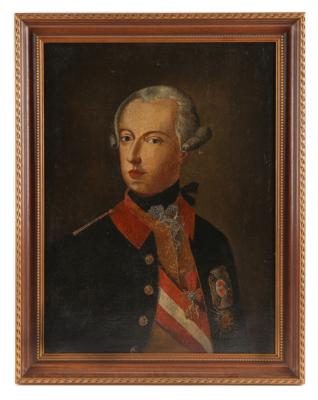 Ölportrait von Kaiser Joseph II., - Armi d'epoca, uniformi e militaria