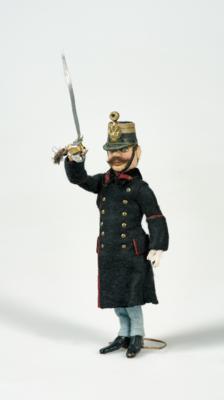 Prof. Helmut Krauhs (1912 Kosice-1995 Wien), österr. Künstler und Offizier, sog. 'Krauhs-Figurine', - Armi d'epoca, uniformi e militaria