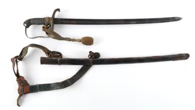 Säbel für Offiziere der k. k. Infanterie M1861, - Antique Arms, Uniforms & Militaria