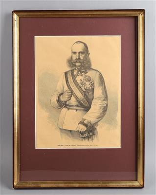 Konvolut von 2 gerahmten Drucken u. einer Fotografie aus der k. u. k. Monarchie: - Armi d'epoca, uniformi e militaria