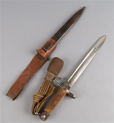 Österreichisches Messerbajonett M95, - Antique Arms, Uniforms and Militaria