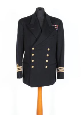 Blaue Bordjacke für einen 'Lieutenant-Commander' des Royal Navy Volunteer Reserve Corps, - Armi d'epoca, uniformi e militaria