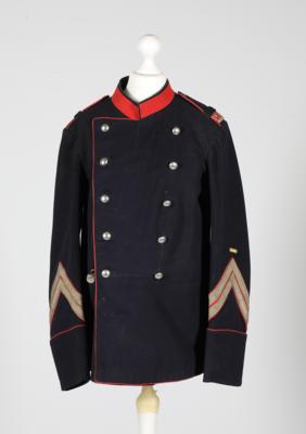 Uniform eines Feldwebels der Schweizerischen Füsiliere nach der Ordonnanz 1898, - Historische Waffen, Uniformen und Militaria