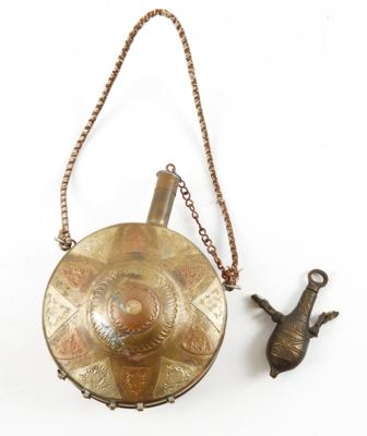 Marokkanische Pulverflasche, - Antique Arms, Uniforms and Militaria