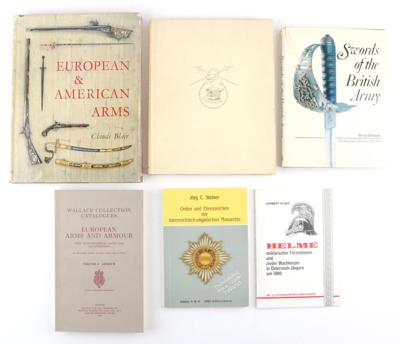 Konvolut Bücher, 6 Stück: - Historische Waffen, Uniformen & Militaria
