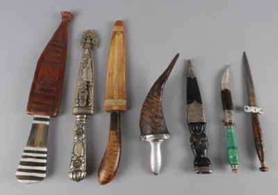 Konvolut Messer bzw. Dolche, - Historische Waffen, Uniformen & Militaria