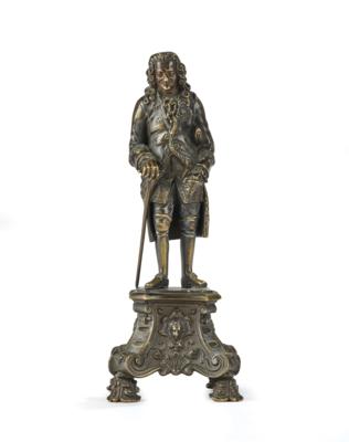 Bronzestatuette des preußischen Königs Friedrich II. - Historische Waffen, Uniformen & Militaria