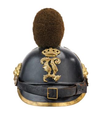 Königreich Bayern: sog. Raupenhelm M1868 für Mannschaften der Infanterie, - Armi d'epoca, uniformi e militaria