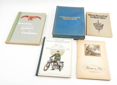 Konvolut von 5 Büchern zum Thema k. u. k. Armee u. 1. Weltkrieg: - Historische Waffen, Uniformen & Militaria