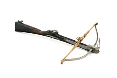 Kugelarmbrust - Schnäpper, - Historische Waffen, Uniformen & Militaria
