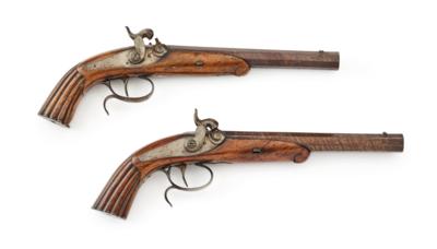 Perkussions-Pistolenpaar, - Antique Arms, Uniforms & Militaria