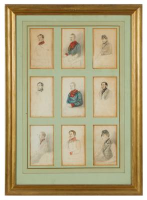 Portraitsammlung der 'k. k. Ersten Arcièren-Leibgarde', - Antique Arms, Uniforms & Militaria