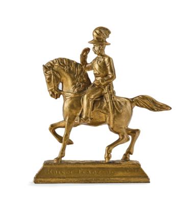 Statuette: 'Kaiser Franz Josef I. zu Pferd', - Starožitné zbraně