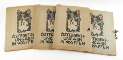 4 großformatige Faltmappen 'Österreich Ungarn in Waffen', - Armi d'epoca, uniformi e militaria