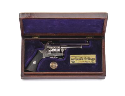 Lefaucheux-Revolver in Kassette, - Starožitné zbraně