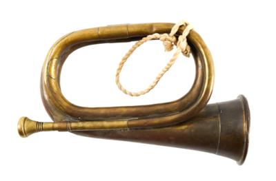 Österreichisches Signalhorn, - Historische Waffen, Uniformen und Militaria