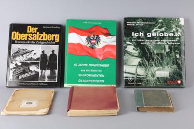 Konvolut von 6 militärischen Büchern zum Thema k. u. k. Armee und österr. Bundesheer nach 1945: - Armi d'epoca, uniformi e militaria