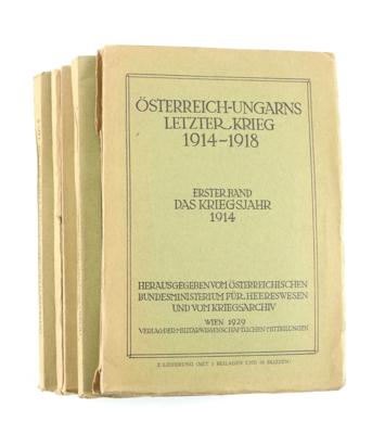 Generalstabswerk 'Österreich-Ungarns letzter Krieg 1914-1918' Glaise-Horstenau, - Armi d'epoca, uniformi e militaria