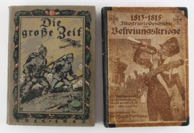 Konvolut von 2 militärischen Büchern: - Antique Arms, Uniforms and Militaria