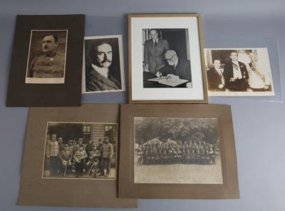 Konvolut von 5 militärisch-politischen Großfotos, - Historische Waffen, Uniformen & Militaria