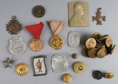 Konvolut von diversen 14 Medaillen aus der k. u. k. Zeit, - Armi d'epoca, uniformi e militaria