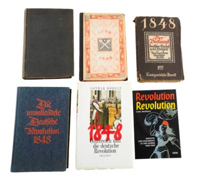 Konvolut Bücher zum Thema Revolution 1848, - Armi d'epoca, uniformi e militaria