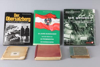 Konvolut von 6 militärischen Büchern zum Thema k. u. k. Armee und österr. Bundesheer nach 1945: - Starožitné zbraně