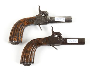 Perkussions-Terzerol-Pistolenpaar, - Antique Arms, Uniforms and Militaria