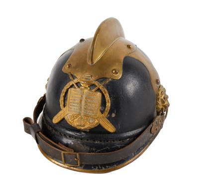 K. u. k. Monarchie: Feuerwehrhelm in besonderer Ausführung für ein Mitglied der Materialverwaltung, - Armi d'epoca, uniformi e militaria