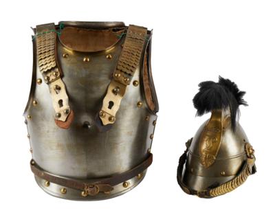 Königreich Bayern: Helm und Kürass, - Antique Arms, Uniforms and Militaria
