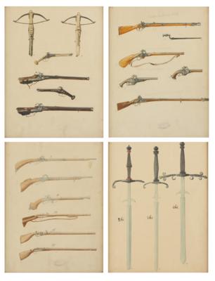 Künstler, 19. Jahrhundert - Armi d'epoca, uniformi e militaria