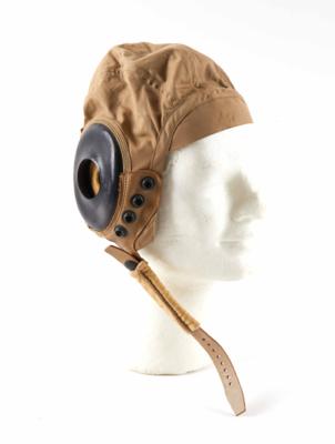 US-Army Air Force, 2. Weltkrieg: Sommer-Fliegerhaube Typ "AN-H-15" Summer Flight Helmet, - Antique Arms, Uniforms and Militaria
