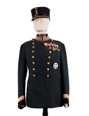 Bundesstaat Österreich - Exekutive: Galarock für einen Bundesbeamten des Bundeskanzleramtes - Antique Arms, Uniforms and Militaria