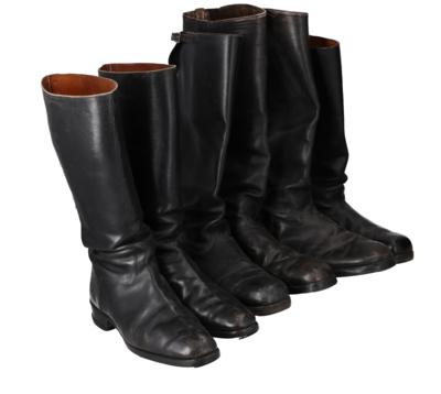 Deutschland 2. WK: Konvolut 3 Paar Offiziersstiefel, - Armi d'epoca, uniformi e militaria