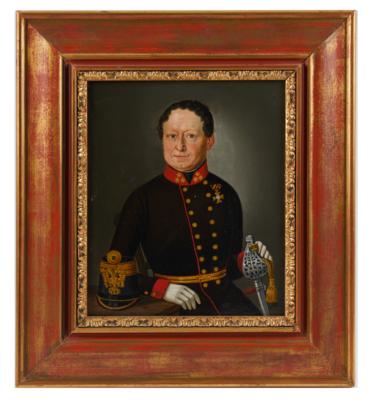 K. k. Armee: Portrait eines Hauptmanns der Artillerie, - Starožitné zbraně