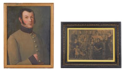 K. k. Armee: Portrait eines k. k. Offiziers um 1825, - Armi d'epoca, uniformi e militaria