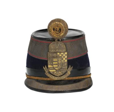 K. u. k. Armee: Tschako für Subalternoffiziere (Lt., OLt.) der k. u. Honved-Infanterie, - Historische Waffen, Uniformen und Militaria