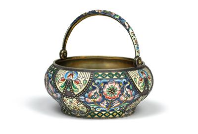 20. Artel - A cloisonné bowl from Moscow, - St?íbro