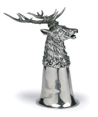 A hunting tumbler from Budapest, - Silver