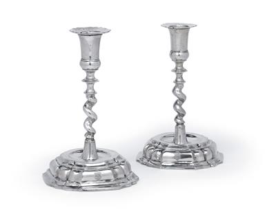 A pair of candlesticks from Augsburg, - St?íbro